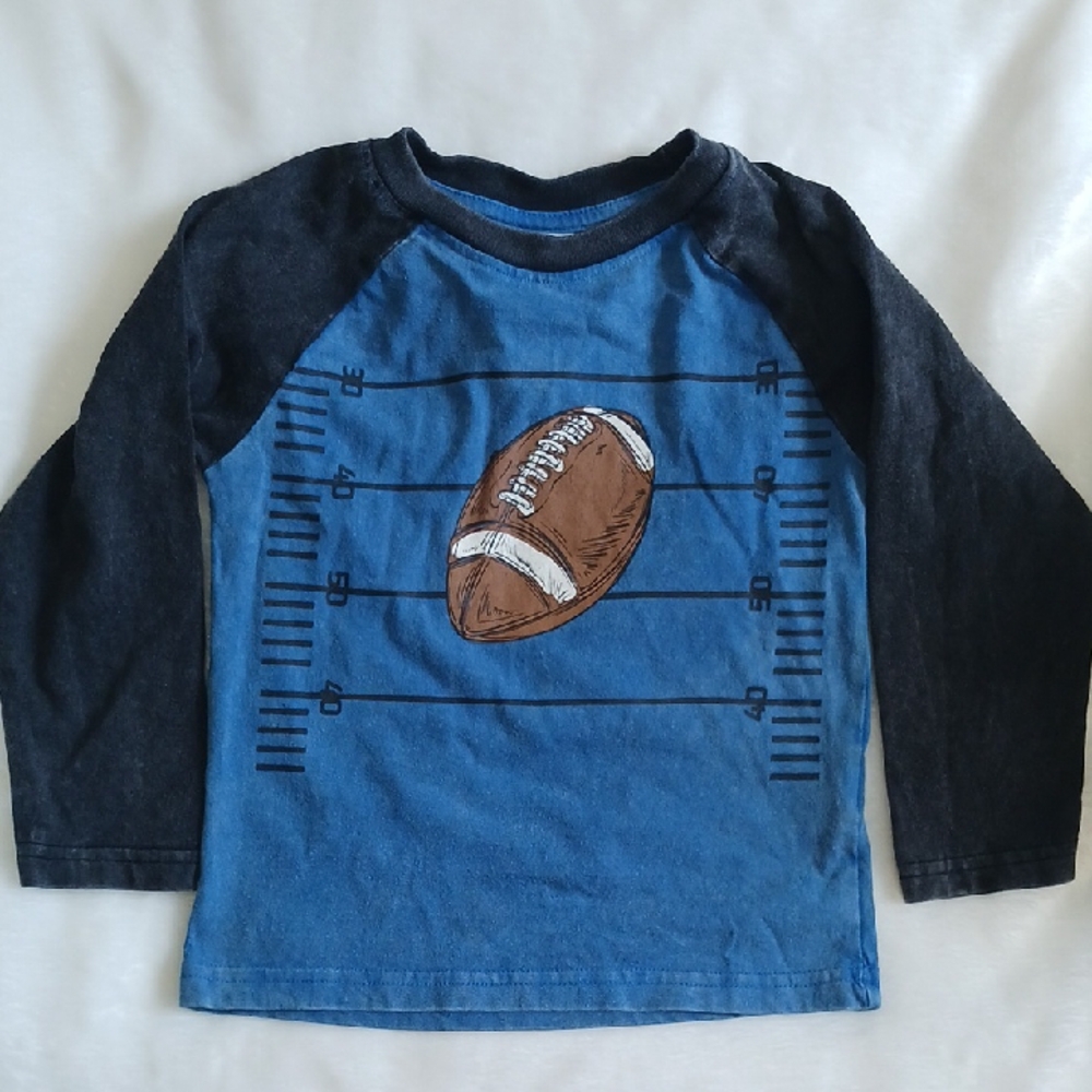 Lot Of MISH And Nike Blue and Black Football Graphic Long Sleeve Tee